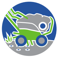 Icon for lawn aeration.